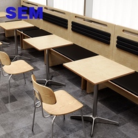 Set Tavolo e Sedie SEM per Caffetteria, Divano per Ristorante, Arredamento per Sala da Pranzo in Legno Ecologico e Durevole dal Design Moderno