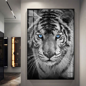 <span class=keywords><strong>Tigre</strong></span> León pared arte colgante pintura sala <span class=keywords><strong>de</strong></span> estar Fondo pared decoración <span class=keywords><strong>Tigre</strong></span> salvaje <span class=keywords><strong>blanco</strong></span> y negro animal mural pintura - Product Image 1