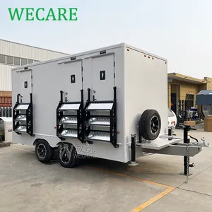 Wecare 450*210*210cm lüks porta lazımlık iş tuvalet römork açık taşınabilir kamp tuvalet römork