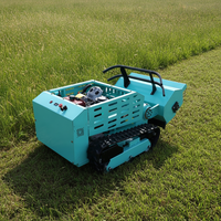 Tondeuse robotisée diesel la plus vendue, certifiée CE EPA, tout-terrain, avec lame à fléaux télécommandée et accessoire lame à neige