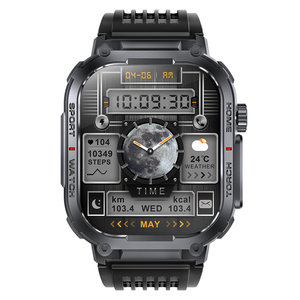 <span class=keywords><strong>Smartwatch</strong></span> da <span class=keywords><strong>Uomo</strong></span> 2025 S320B con Funzione di Illuminazione LED, Bussola, Display TFT da 2,02 Pollici, Fitness Band per Sport all'Aperto, Controllo Musica - Product Image 4