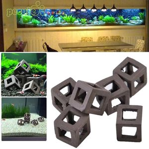 Cueva <span class=keywords><strong>de</strong></span> Cerámica para Peces, Adorno para Acuario, Cubo <span class=keywords><strong>de</strong></span> Cría, Refugio para Peces, Incubadora - Product Image 3