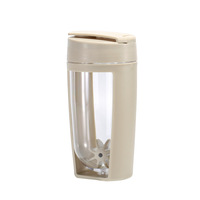 Gobelet de sport double U personnalisé avec logo, sans BPA, 600 ml, avec design anti-fuite pour les boissons et les protéines en poudre