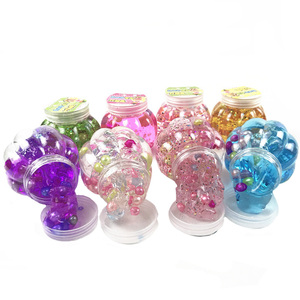 HYC-169 New 2019 Pumpkin Shaped <b>Plastic</b> <b>Barrel</b> Slime Color Mud for Diy Kids Slime Toys - Product Image 2