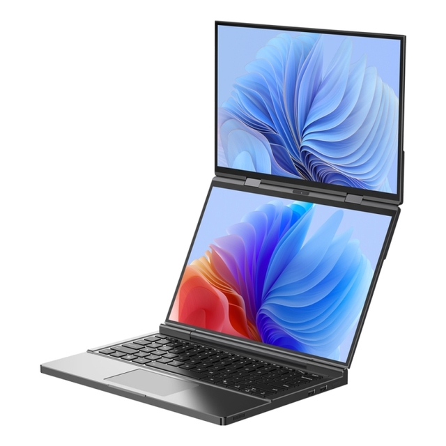 2024 Newest GPD DUO 13.3 Inch Dual OELD 80Wh Battery Dual-screen Laptop, 64GB+2TB W11 Fast Charging 12-Core Laptop Computer