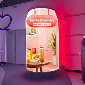 קריאייטיב חיצוני 360 זווית חזותית חיצונית חיצונית פוסטר שחקן הוביל מטוס יכול צילינדר - Product Image 2