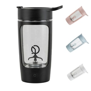Bouteille <span class=keywords><strong>shaker</strong></span> électrique en Tritan et <span class=keywords><strong>verre</strong></span>, 22 oz, pour le sport et la gym, idéale pour mélanger les protéines, le lait, etc., avec couvercle et accessoires en plastique. - Product Image 5