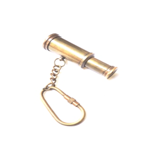 Porte-clés télescope en laiton, élégant mini-télescope d'inspiration, accessoire léger, décoration artistique pour bureau, cadeau, astronomie - Product Image 2