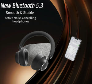 <span class=keywords><strong>Casque</strong></span> sans fil Blue tooth à suppression active du bruit avec microphone Deep Bass pour l'apprentissage au travail à la maison <span class=keywords><strong>ou</strong></span> en voyage - Product Image 4