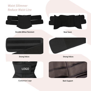 <span class=keywords><strong>Fajas</strong></span> Moldeadoras de Cintura en Forma de W, XXS-6XL, Faja Reductora de Látex, Faja Colombiana BBL, Corsé, Cinturón Entrenador de Cintura con 2 Correas - Product Image 3