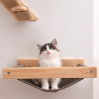 Hamac pour chat en bois, marches murales pour chat, griffoir pour chat