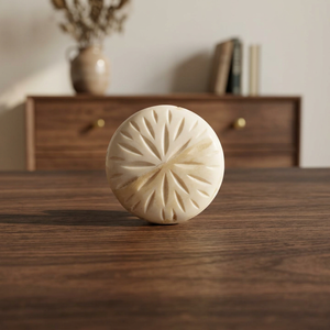 Pomo Redondo de Piedra Tallada para Cajón, Adorno de Estilo Costero para Decoración del Hogar, Accesorios para Armario, Decoración para Alacenas - Product Image 1