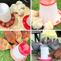Mangeoire et abreuvoir pour animaux QA, seau d'alimentation en plastique pour volailles, mangeoire pour poulets, poussins, ferme avicole