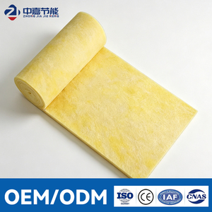 CE Certified A1 Fireproof Fiberglass Wool <b>Sheet</b> 25-50mm Aluminum Foil Eco-Friendly R4.0 Building Roof Wall HVAC Ductwork - Product Image 1
