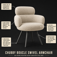 Chaise de salle à manger pivotante minimaliste italienne, chaise de bureau design, chaise minimaliste pour la maison, chaise pivotante haut de gamme, chaise de maquillage