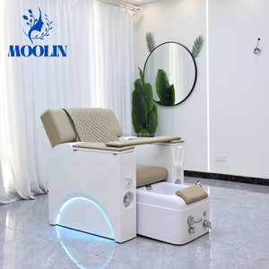 Sillón de Pedicura Eléctrico de Lujo MOOLIN, Diseño Moderno y Profesional de Spa con Masaje, en Cuero PU, para Salón de Uñas, Sala de Estar, Dormitorio, Centro Comercial - Product Image 1