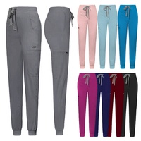 Pantalon de travail médical côtelé style jogger, vente directe usine, uniforme d'hôpital pour infirmières et personnel médical