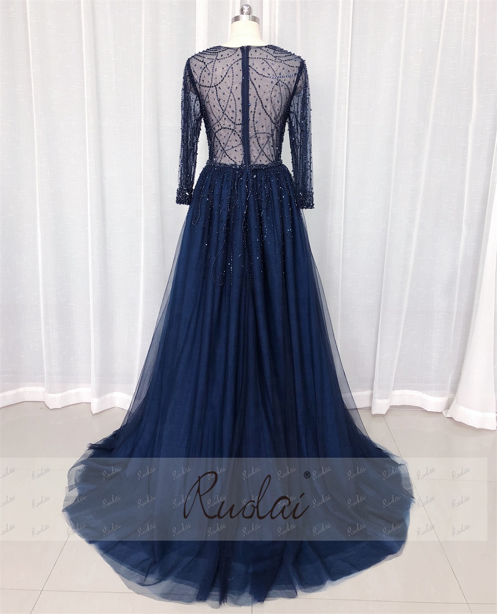 sachin and babi light blue dress Three Quarter Sleeve Evening Dresses