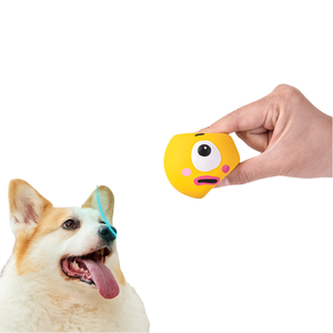 Juguete para masticar <span class=keywords><strong>perro</strong></span> con globo ocular grande de dibujos animados divertidos y bonitos, goma ecológica con función de chirriador para mascotas - Product Image 2