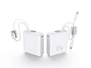 พาวเวอร์แบงค์ขนาดเล็ก 10000mAh – ชาร์จเร็ว 22.5W, ดีไซน์กะทัดรัดพิเศษ, เครื่องชาร์จแบบพกพาพร้อมสายคู่สำหรับการเดินทาง - Product Image 2