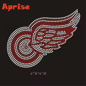 Motivo de Diamantes de Imitación Personalizado de los Equipos de Detroit, Adorno de Diamantes de Imitación para Pistola de Calor, Diseño de Diamantes de Imitación de los Red Wings para Planchar - Product Image 5