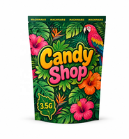 Sachets d'emballage personnalisés en Mylar pour bonbons gélifiés, pochettes verticales en plastique pour aliments