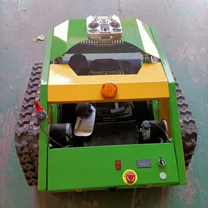 Сад пульт дистанционного управления робот газонокосилка с снегоочиститель с цепным аксессуары для плужного DE750/DE110