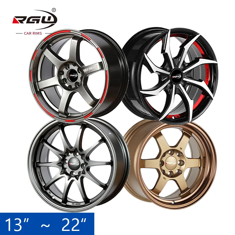 Smart Roda Aro 4x100 Rines 4/100 Mag Rin 17x9 Sport Rim Te37 Ring Wheel Hub 16s 18s 5 Hole 13 14 15 17 18 20 Inch 4 Holes 17inch