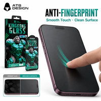 Protection d'écran en verre trempé mat anti-reflet 9H ESD pour iPhone 18 17 Pro Max, anti-traces de doigts, vente en gros