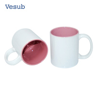 Mug en céramique de qualité supérieure à prix avantageux, 11 oz, en grès écologique, pour sublimation personnalisée, presse à chaud