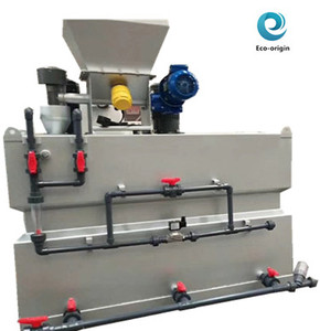 Sistema Automático de Preparación y Dosificación de Polímeros Secos para Floculante <span class=keywords><strong>Pac</strong></span> Pam en Tratamiento de Aguas Residuales, Mezclador de 3 Tanques con Agitador - Product Image 1