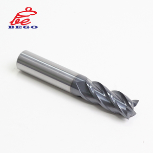 Nhà Máy Trung Quốc 4 Sáo HRC45 <span class=keywords><strong>Flat</strong></span> Solid <span class=keywords><strong>Carbide</strong></span> <span class=keywords><strong>End</strong></span> <span class=keywords><strong>Mill</strong></span> Cho Thép Hợp Kim - Product Image 5