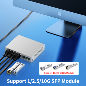 Công Tắc Quản lý thông minh 2.5gbe, công tắc mạng Ethernet được Quản Lý Web 4 cổng RJ45 2500Mbps 2 cổng 10G SFP + công tắc thiết lập homelab khe cắm - Product Image 6