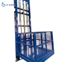 Ascenseur de fret hydraulique mural compact pour usine