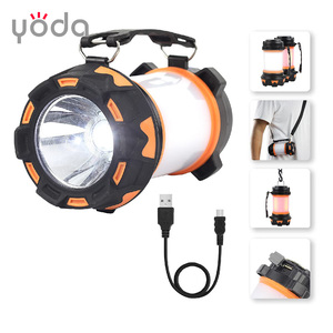 6 modos 3600mAh uso bidireccional gancho colgante ABS cuerpo recargable LED linterna de Camping para senderismo pesca huracanes - Product Image 5