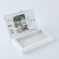 Boîte d'emballage en papier de carton de luxe de qualité supérieure noire en gros pour les produits électroniques et les téléphones portables Impression sur feuille d'or de logo personnalisé