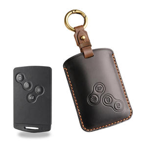 Funda para llaves adecuada para Renault Koleos, Renault Latio, Scénic y otros vehículos antiguos, hecha a mano con cuero genuino y hebilla. - Product Image 6