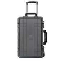 Boîtes en plastique portables de grande taille, étanches, fabriquées par le fabricant, valise de voyage rigide, boîte à outils, étui étanche avec poignée rétractable