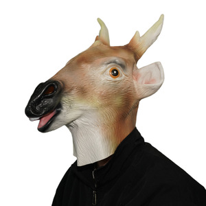 Maschere in lattice di cervo Sika per cosplay, <span class=keywords><strong>Halloween</strong></span>, Natale, film, maschera da cervo maculato, oggetti di scena per mostri, costume per feste, casco Cervus Nippon - Product Image 1
