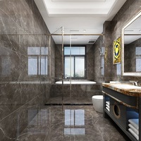 Carreaux de sol en porcelaine émaillée polie modernes 600x600mm, antibactériens, antidérapants, aspect marbre, carreaux en céramique pour villa, hôtel, intérieur