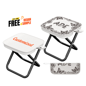 Hot Sale Customizable Portable <b>Folding</b> <b>Stool</b> Iron Outdoor Furniture Tote Bag Chair for Travel for Fishing Camping Picnics Hiking - Product Image 4