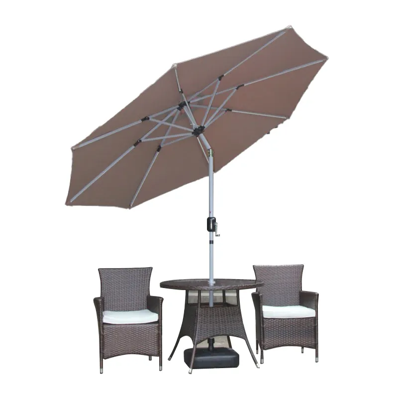 Groothandel Cantilever Parasols Parasol 8ft Zware Wind Strandparasol Parasols Met Licht