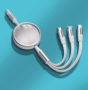 Câble de synchronisation de données pour téléphone portable YS8619, câble multi-USB 3 en 1, câble de charge de téléphone personnalisé type C avec logo - Product Image 5