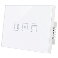 Personnalisation de l'interrupteur de rideau Tuya Zigbee standard américain avec produits de maison intelligente neutre pour Google Home Alexa Voice Control