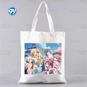 Madoka Magica Puella Magi Mahou Shoujo Kyubey Homura Hakemi Kaname Mami fourre-tout unisexe toile Shopping épaule enfants sac - Product Image 3