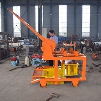 Machine à fabriquer des blocs mobiles QCM4-30 avec générateur diesel, machine manuelle à blocs de béton au prix haïtien