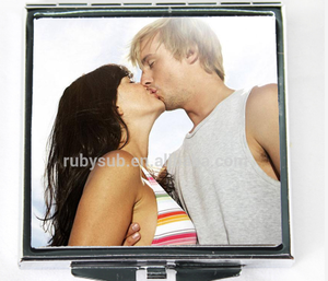 RubySub <strong>Square</strong> Metal Sublimation Blanks <strong>Mirror</strong> Photo Printing Sublimation Custom Pocket <strong>Mirror</strong> - Product Image 4