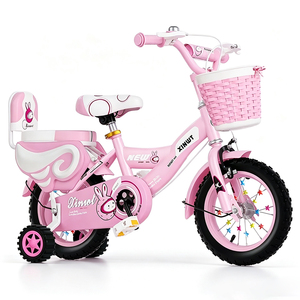 Bicyclette à <span class=keywords><strong>2</strong></span> roues pour enfants de 3 à 12 <span class=keywords><strong>ans</strong></span> avec système de frein à disque Fourche en acier Panier en plastique pour garçons et filles de 12 à 20 pouces Cycle pour enfants - Product Image 2