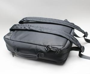 Fashion trendy Durable Polyester <b>lightweight</b> Two shoulder strap Black use business trip Laptop <b>Backpacks</b> for men - Product Image 3