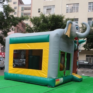 Inflable selva Castillo diapositiva elefante caja de cartón gorila inflable elefante gorila <span class=keywords><strong>con</strong></span> tobogán para los niños - Product Image 3